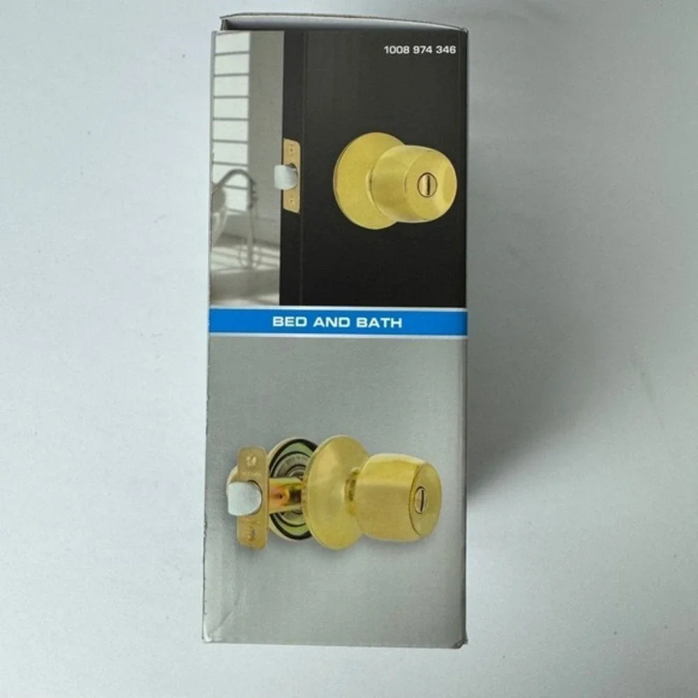 Defiant‎ Brandywine Polished Brass Bed And Bath Door Knob Lock